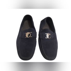 Versace Collection Men's Medusa Suede Leather Driving Shoes Loafer Size: EU 43